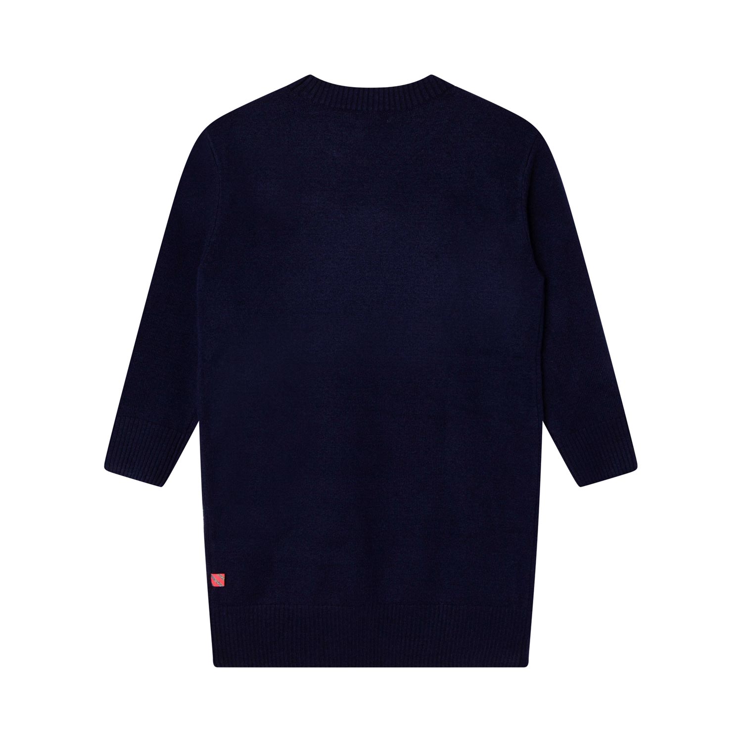 ABITO MAXI-MAGLIA BLU SCURO CON GATTO PAILLETTES - annameglio.com abbigliamento moda