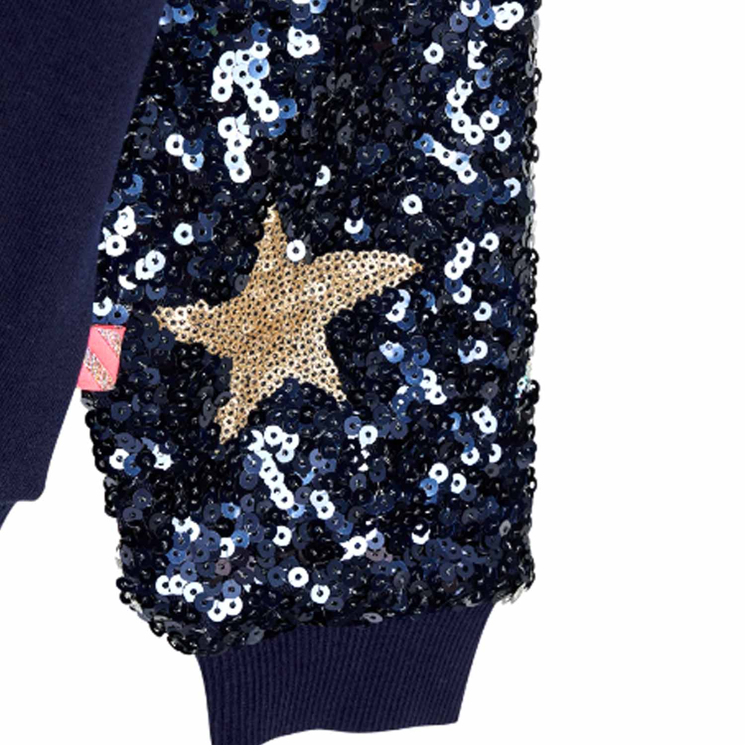 ABITO BLU IN FELPA E TULLE CON PAILLETTES - annameglio.com abbigliamento moda