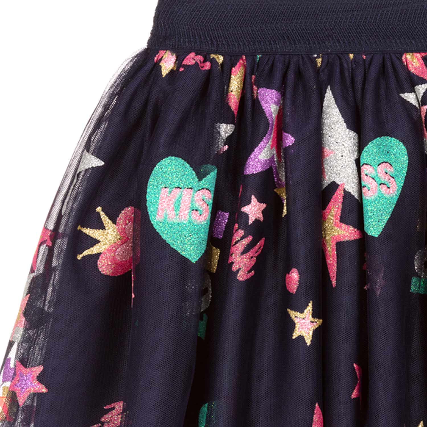 GONNA IN TULLE BLU E MULTICOLOR BAMBINA - annameglio.com abbigliamento moda