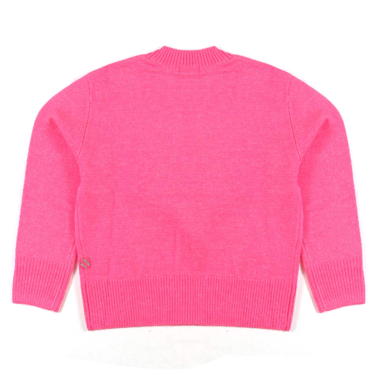 MAGLIONE ROSA FLUO CON PAILLETTES BAMBINA - annameglio.com abbigliamento moda