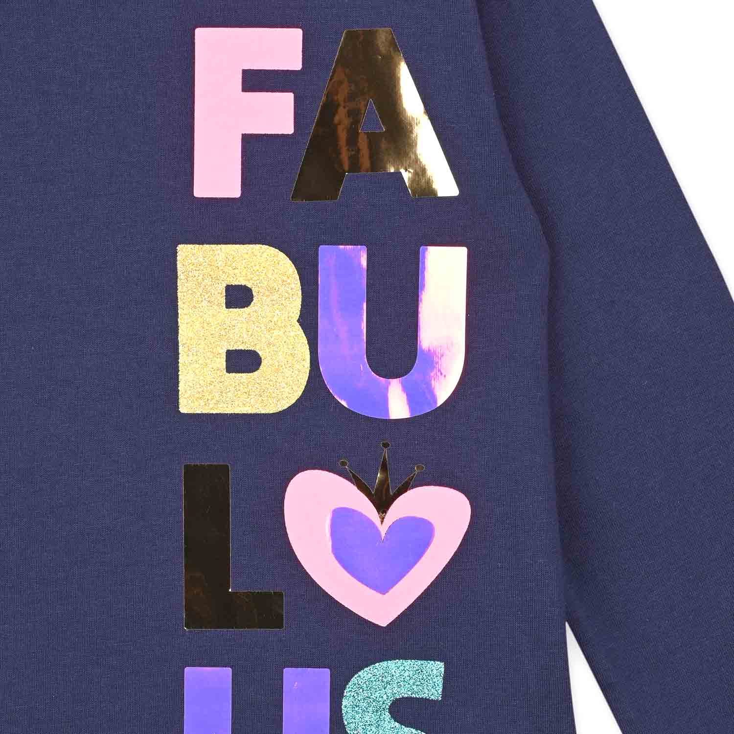 T-SHIRT MANICA LUNGA BLU E MULTICOLOR BAMBINA - annameglio.com abbigliamento moda