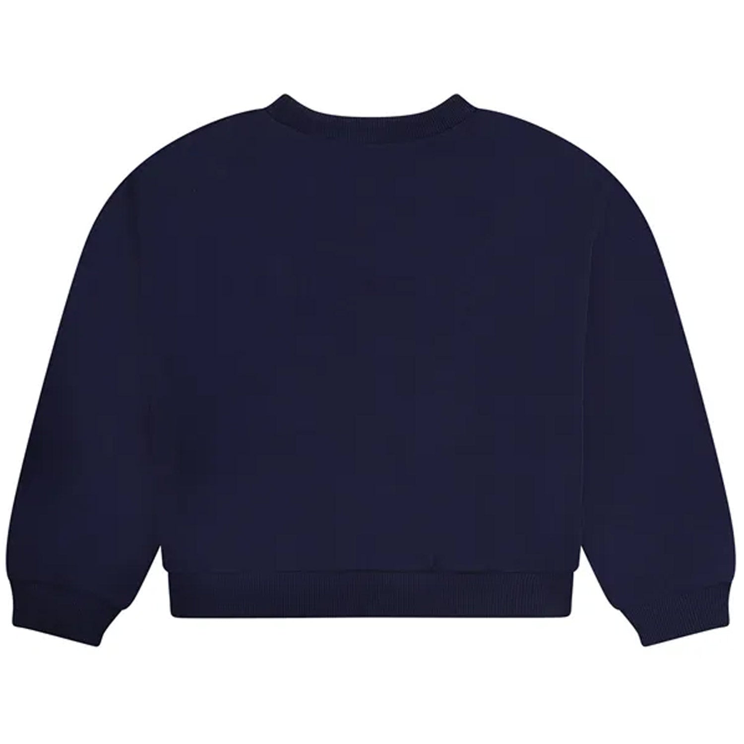 FELPA BLU NAVY CON STAMPA MULTICOLOR BAMBINA - annameglio.com abbigliamento moda