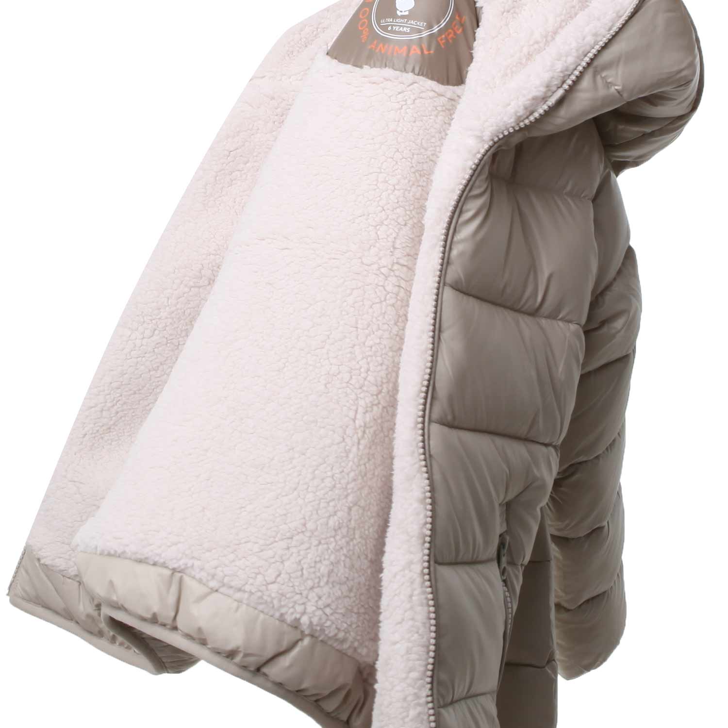 PIUMINO GABY BEIGE CON FODERA ECO TEDDY - annameglio.com abbigliamento moda