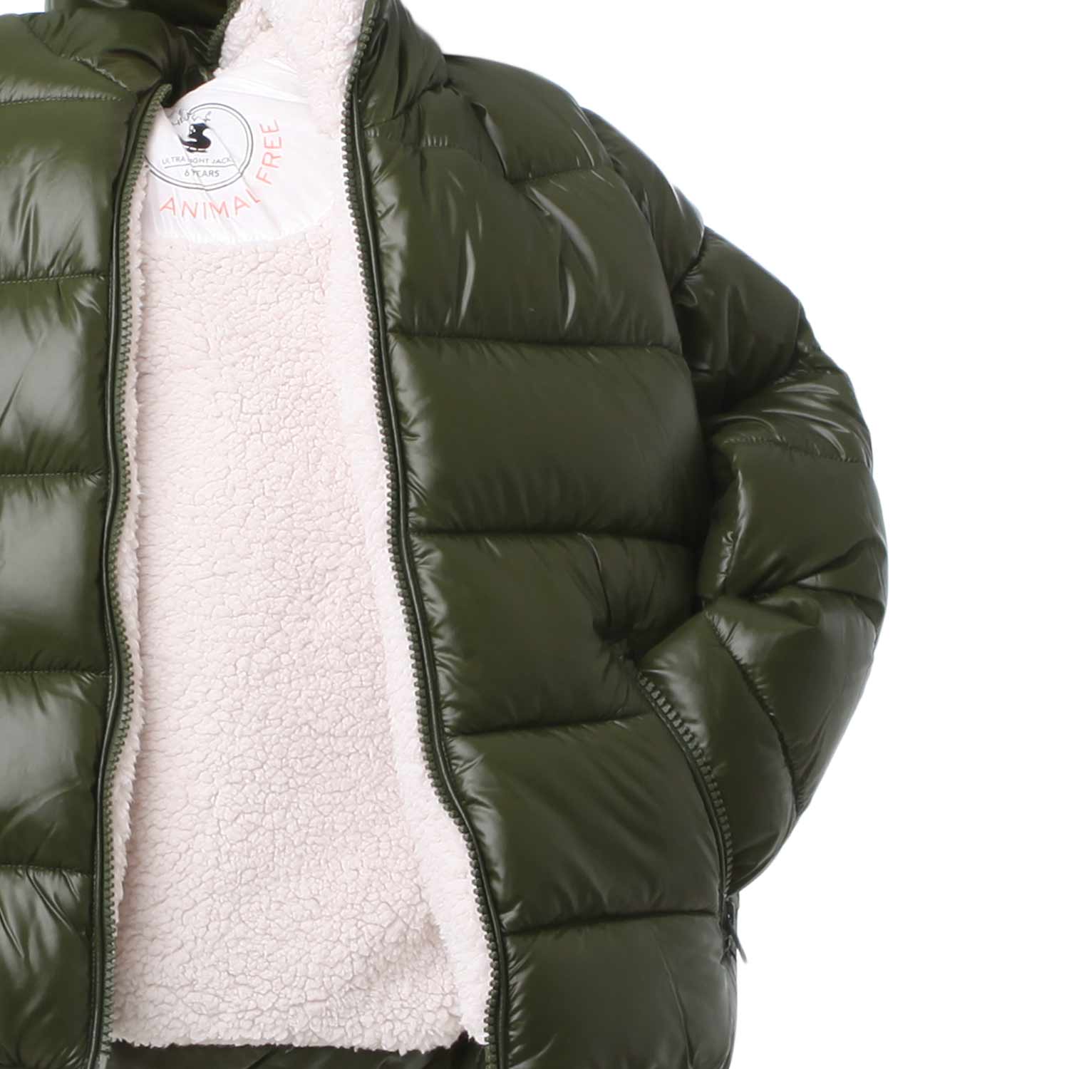 PIUMINO UNISEX GABY VERDE CON FODERA ECO TEDDY - annameglio.com abbigliamento moda