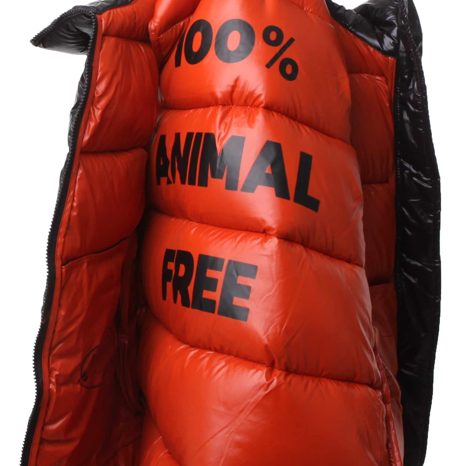 CAPPOTTO SMANICATO UMA NERO E ARANCIONE - annameglio.com abbigliamento moda