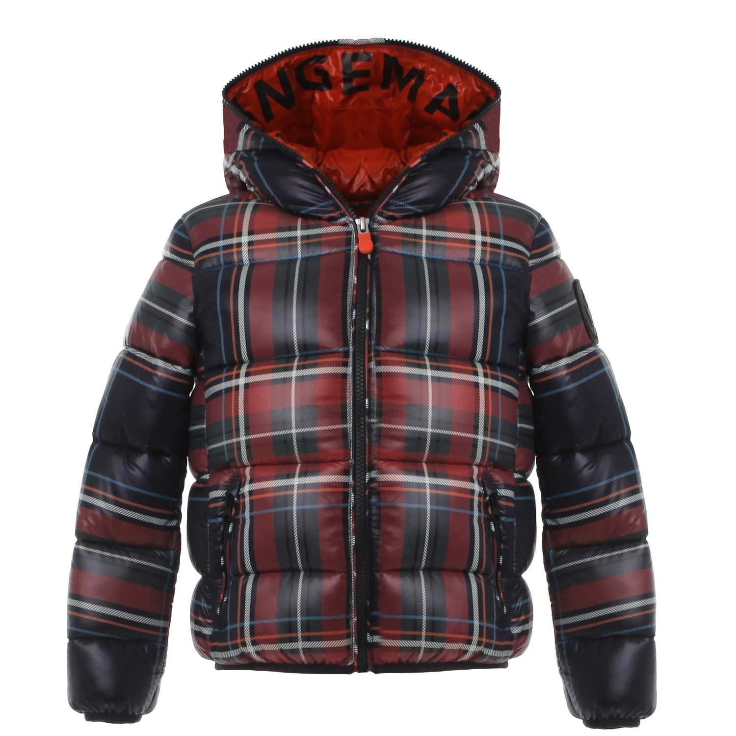 PIUMINO HUNTER BLU E ROSSO TARTAN BAMBINO - annameglio.com abbigliamento moda