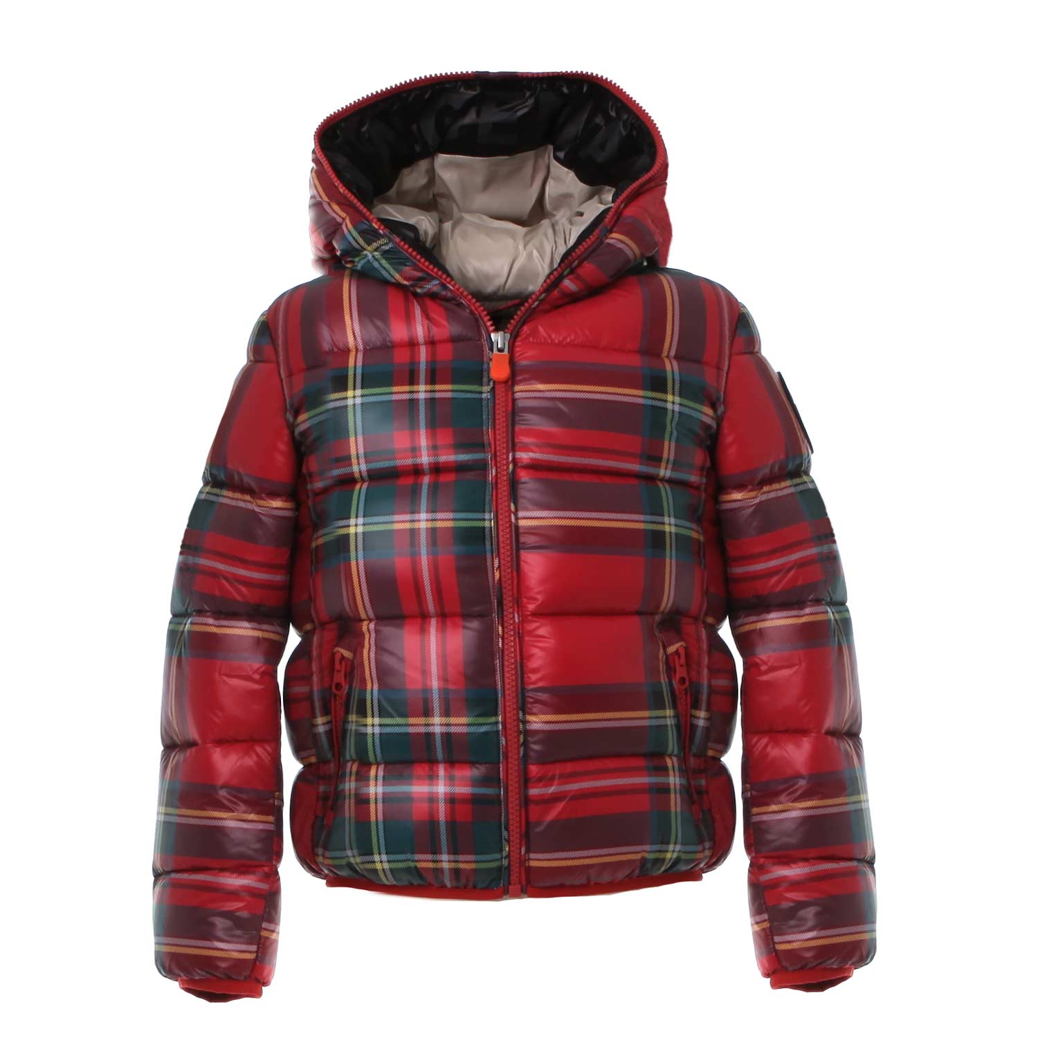 PIUMINO HUNTER ROSSO TARTAN BAMBINO - annameglio.com abbigliamento moda