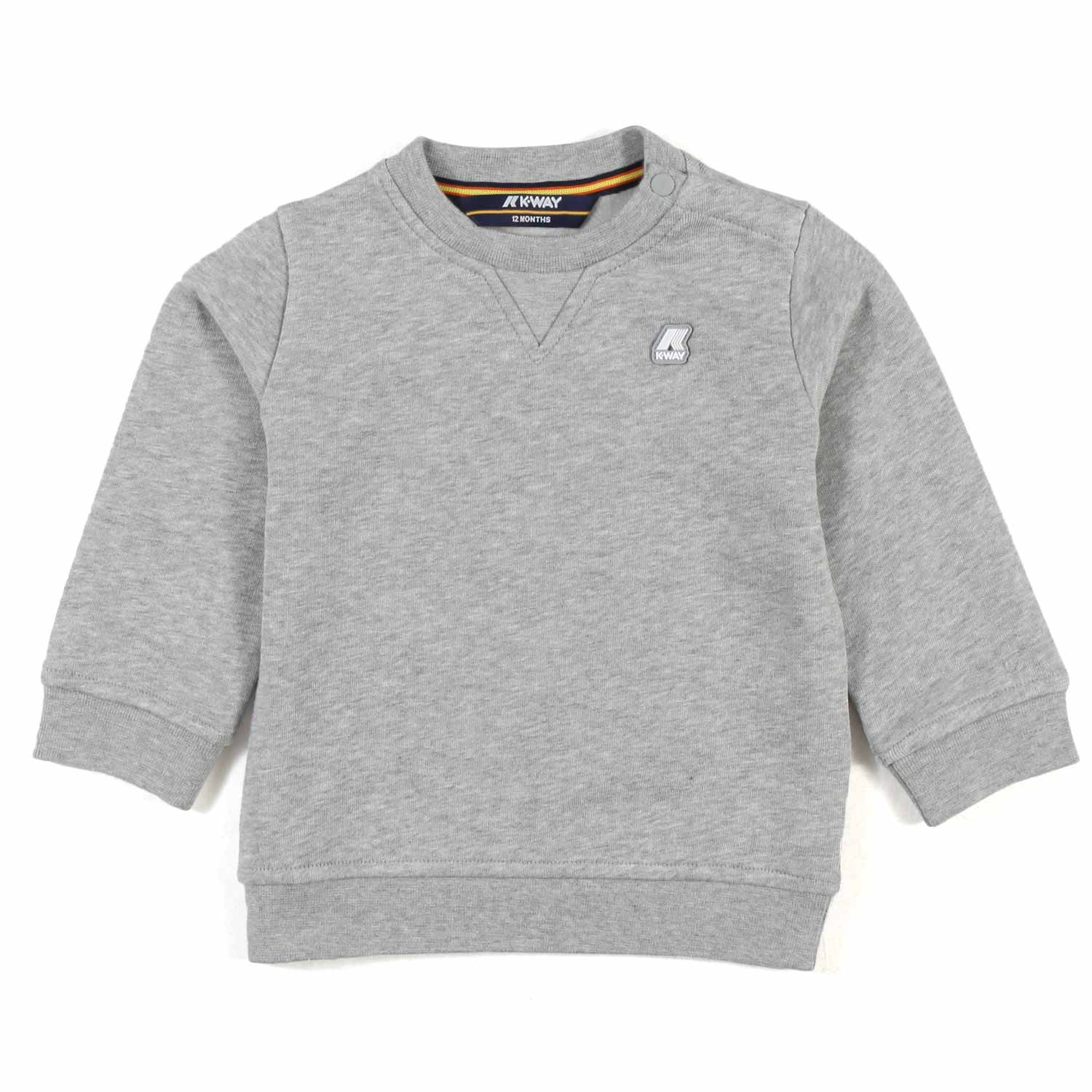 FELPA BAPTISTE FLEECE GRIGIO MELANGE BABY UNISEX - annameglio.com abbigliamento moda