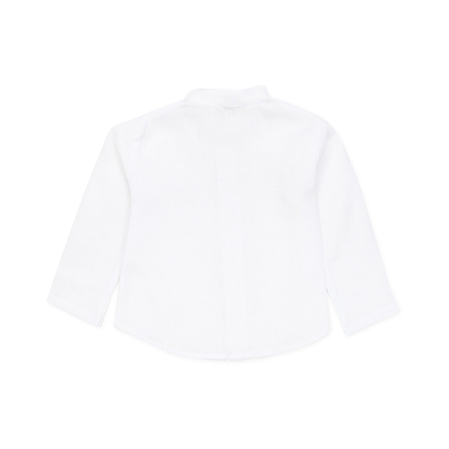 CAMICIA COREANA BIANCA DI LINO BIMBO E BEBÈ - annameglio.com abbigliamento moda