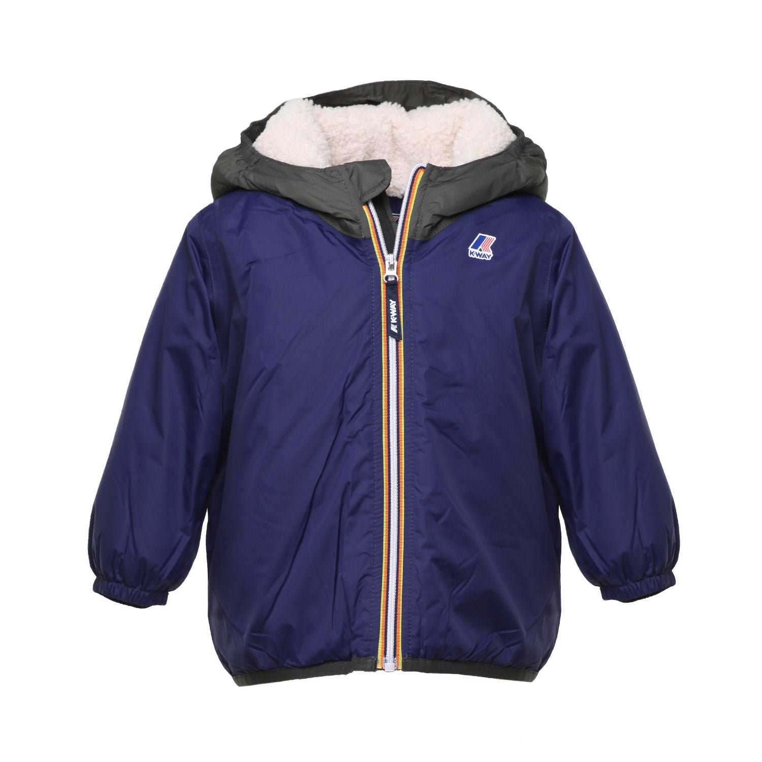 GIACCA CLAUDINE ORSETTO BLU E VERDE BIMBO - annameglio.com abbigliamento moda