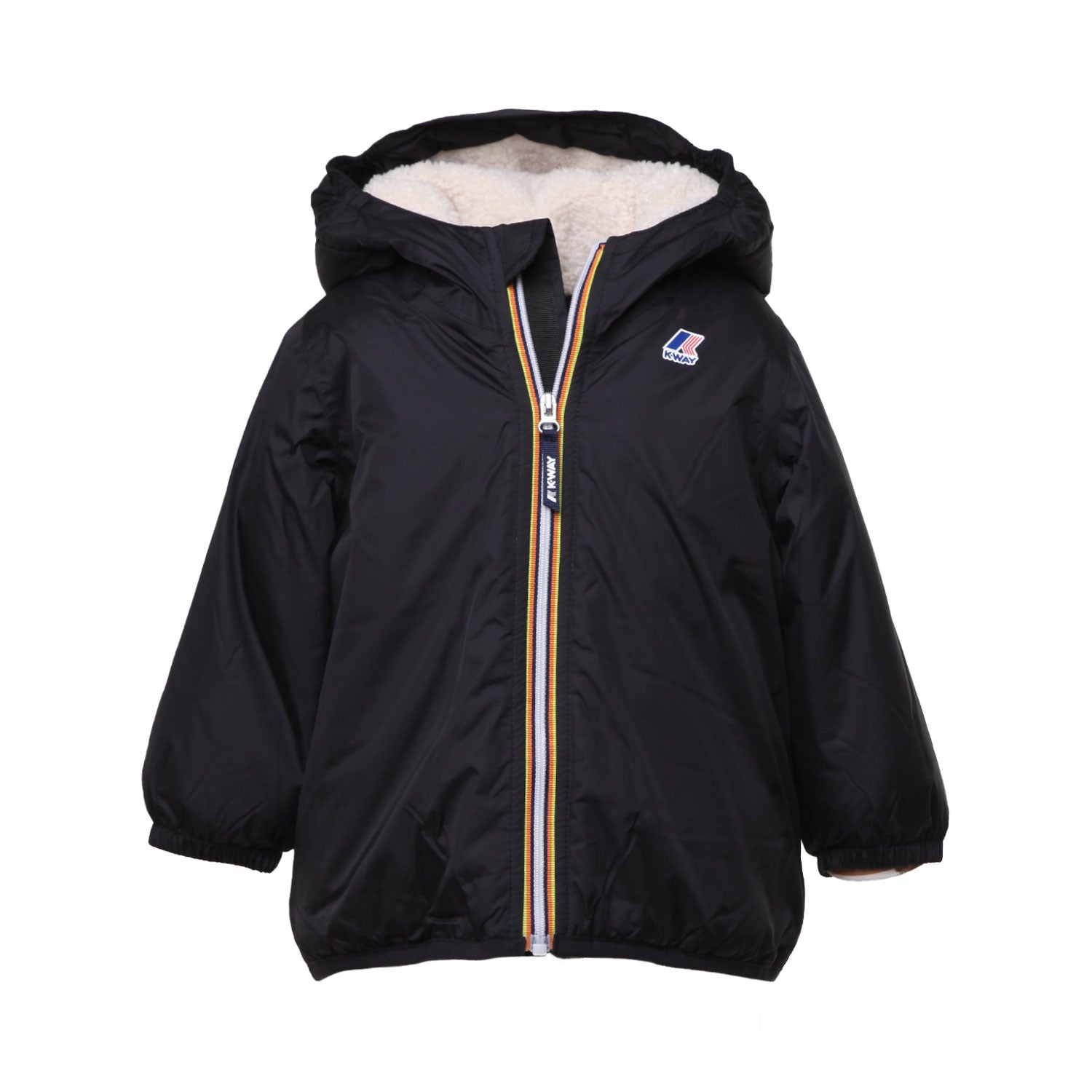 GIACCA CLAUDINE ORSETTO UNISEX NERA E ECRU - annameglio.com abbigliamento moda