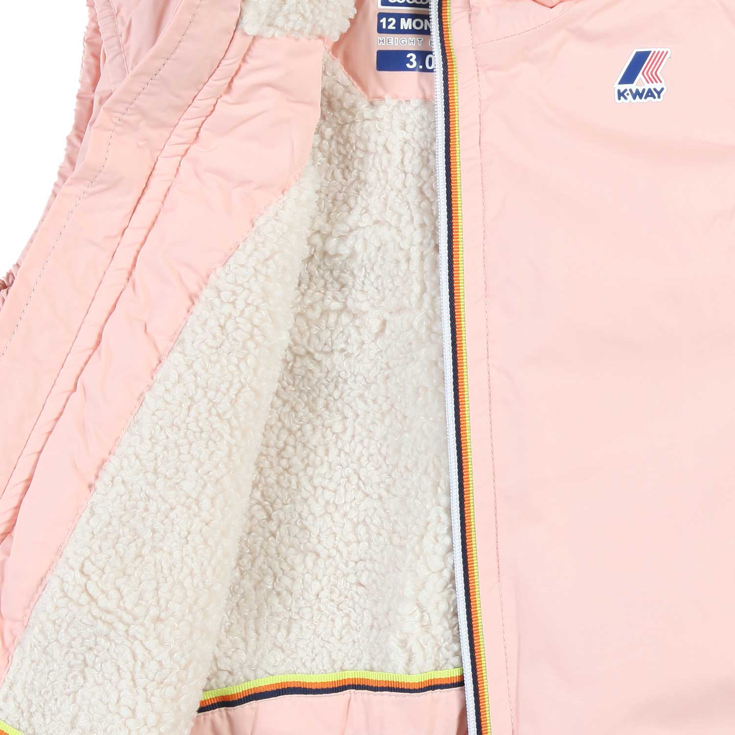 GILET ROULAND ORSETTO ROSA E ECRU BIMBA - annameglio.com abbigliamento moda