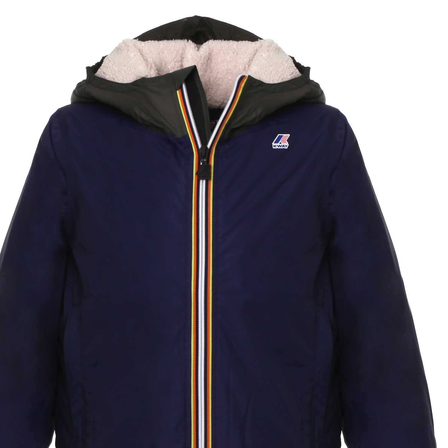 GIACCA UNISEX CLAUDE ORSETTO BLU E VERDE - annameglio.com abbigliamento moda