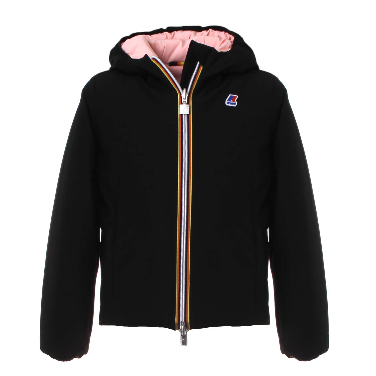 GIACCA LILY WARM DOUBLE NERA E ROSA - annameglio.com abbigliamento moda