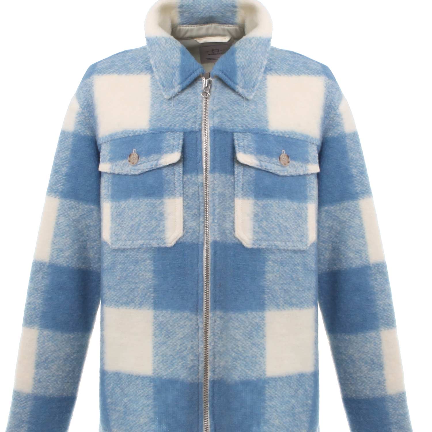 GIACCA CAMICIA CHECK PANNA E CELESTE - annameglio.com abbigliamento moda