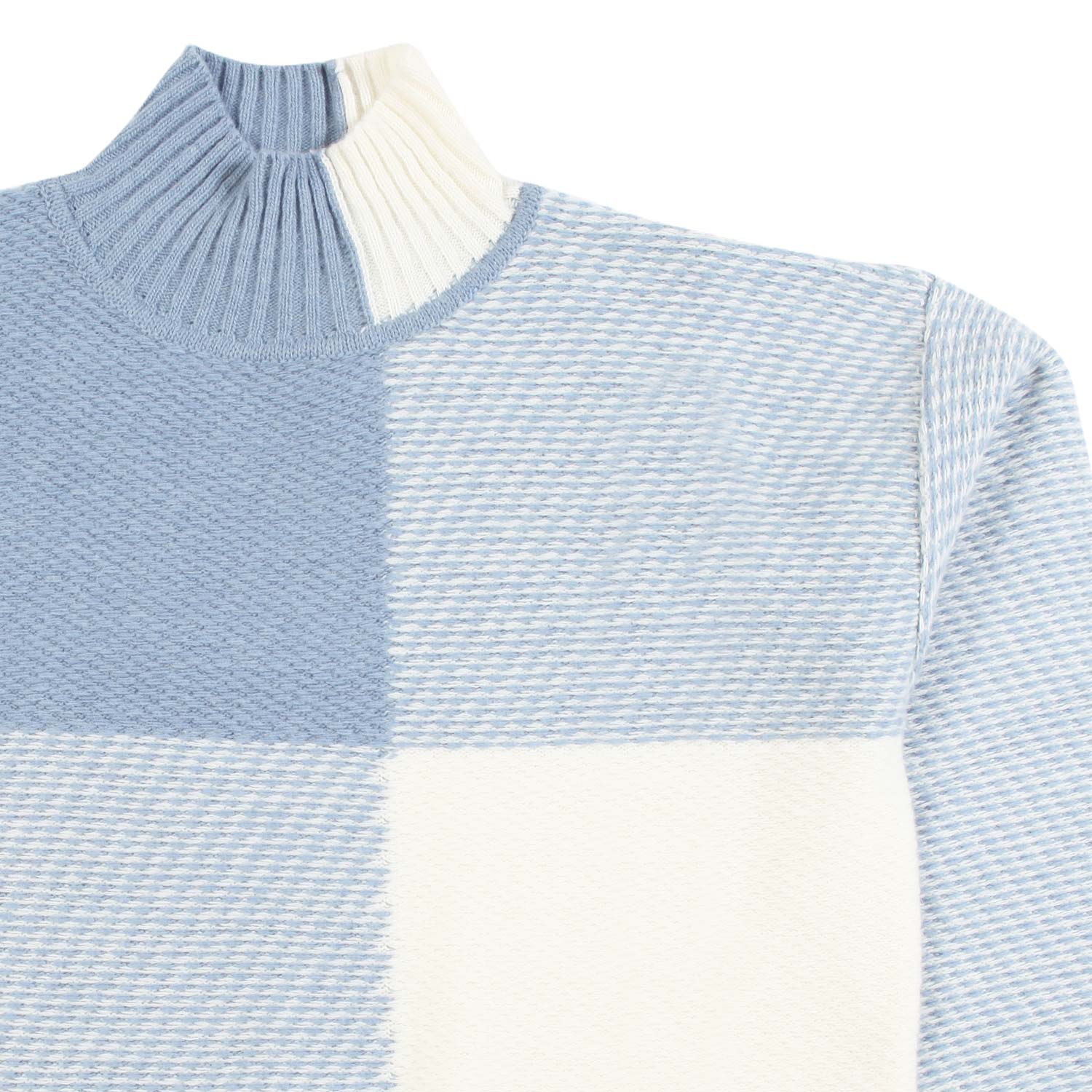 DOLCEVITA CHECK PANNA E CELESTE UNISEX - annameglio.com abbigliamento moda