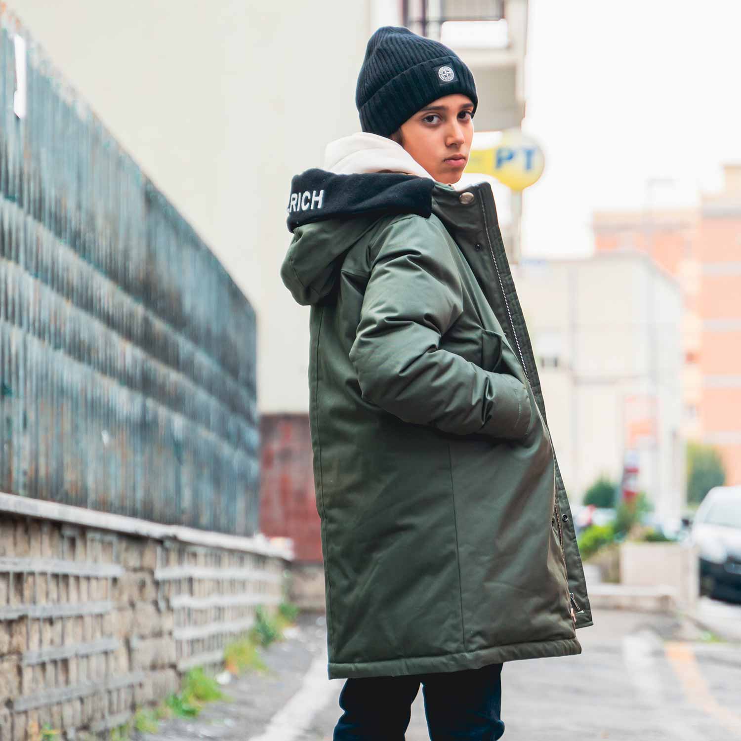 GIUBBOTTO COTTON PARKA VERDE TIMO BAMBINO E TEEN - annameglio.com abbigliamento moda