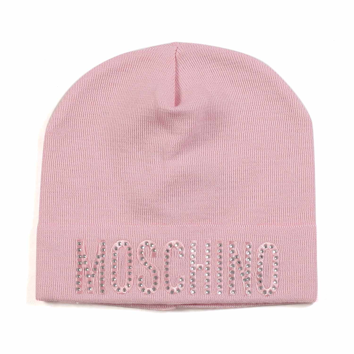 CAPPELLO ROSA CON LOGO STRASS BAMBINA - annameglio.com abbigliamento moda