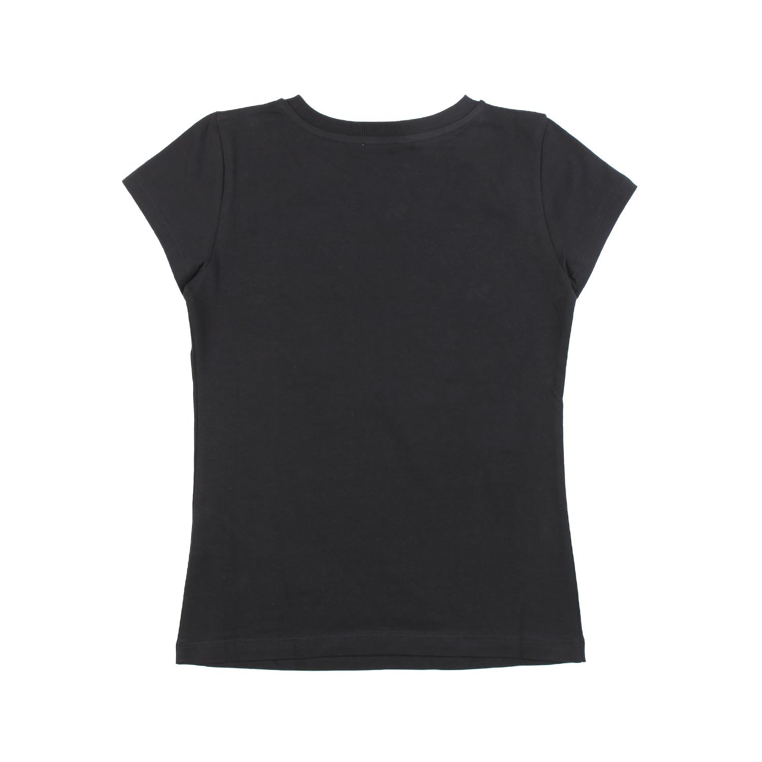 T-SHIRT NERA CON LOGO ORO RICAMATO - annameglio.com abbigliamento moda