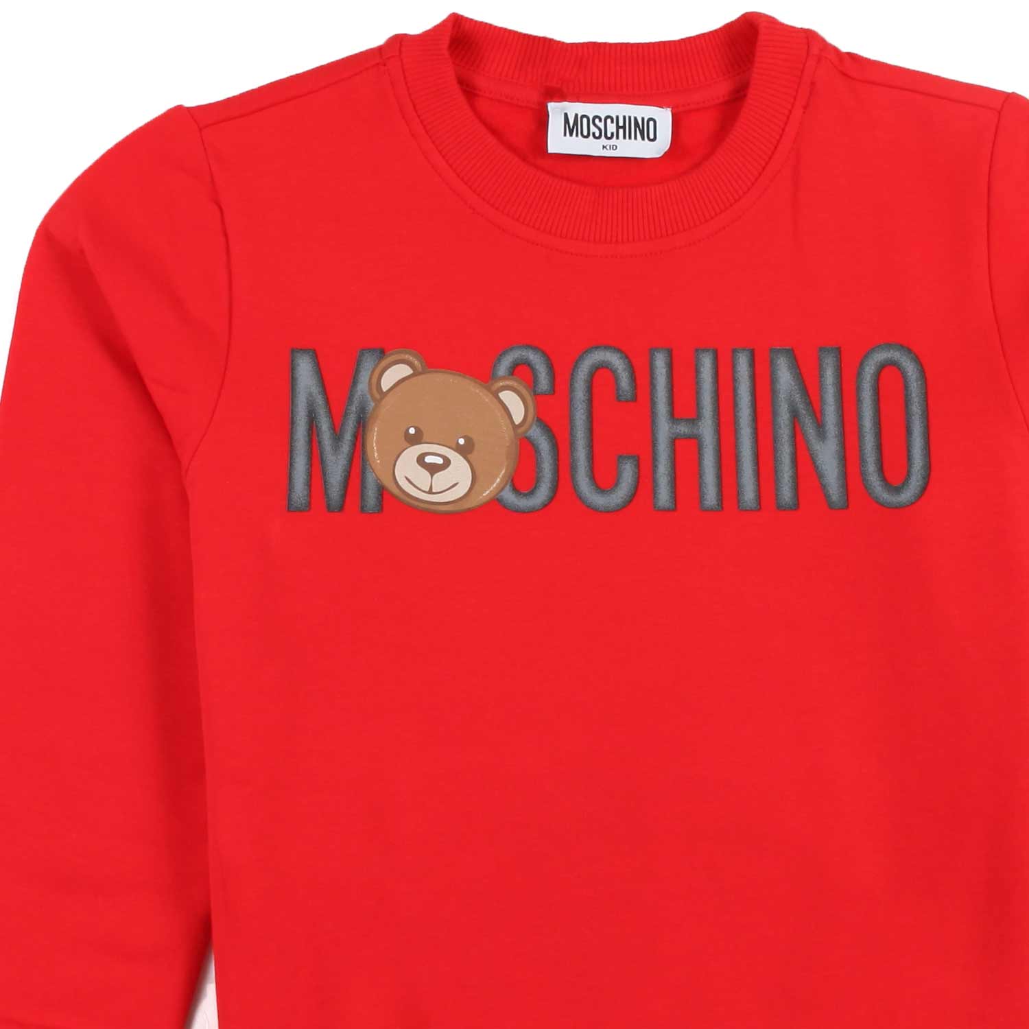 FELPA ROSSA CON LOGO TEDDY BEAR BAMBINO E BAMBINA - annameglio.com abbigliamento moda