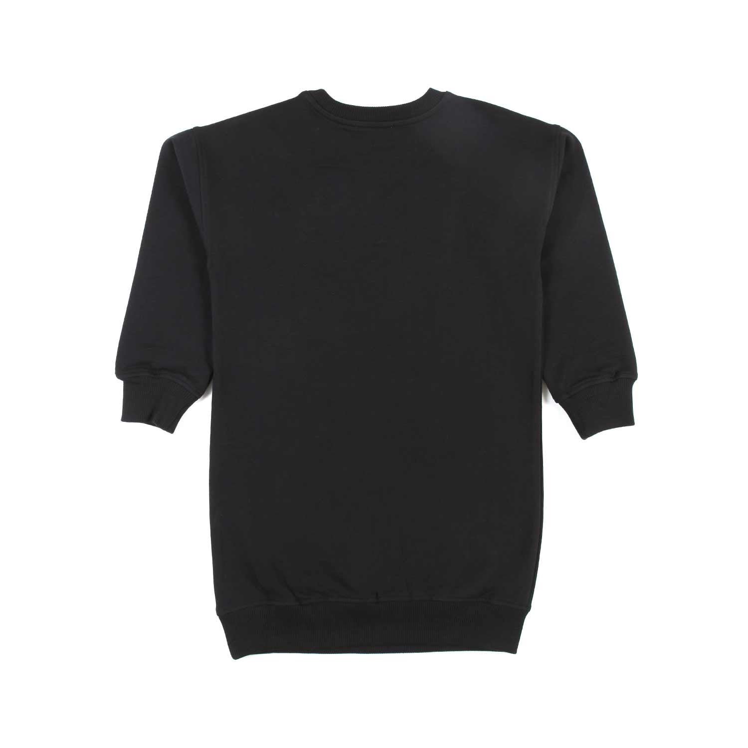 MAXI FELPA NERA BAMBINA CON TEDDY BEAR - annameglio.com abbigliamento moda