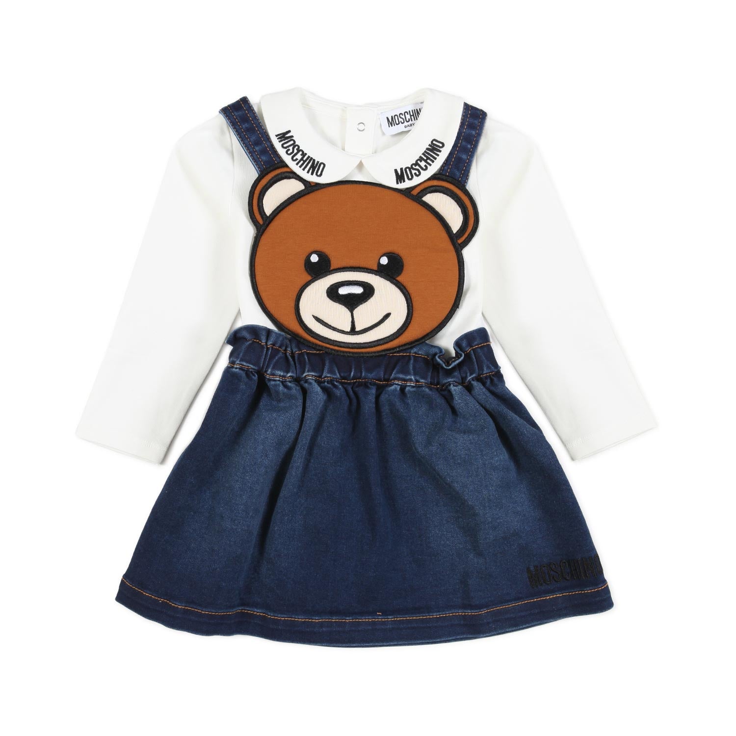 COMPLETINO T-SHIRT E GONNA SALOPETTE TEDDY BEAR - annameglio.com abbigliamento moda