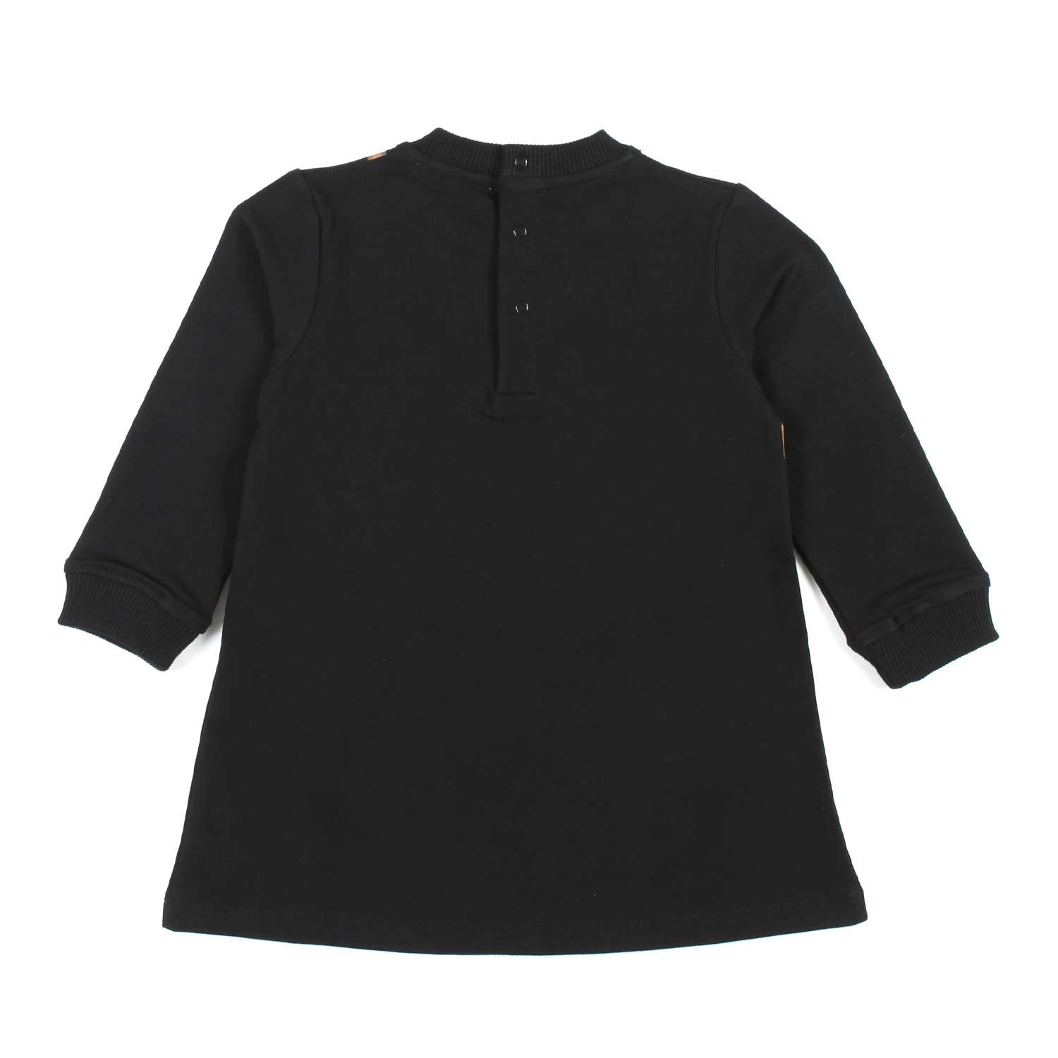 MINI ABITO NERO IN FELPA BIMBA - annameglio.com abbigliamento moda