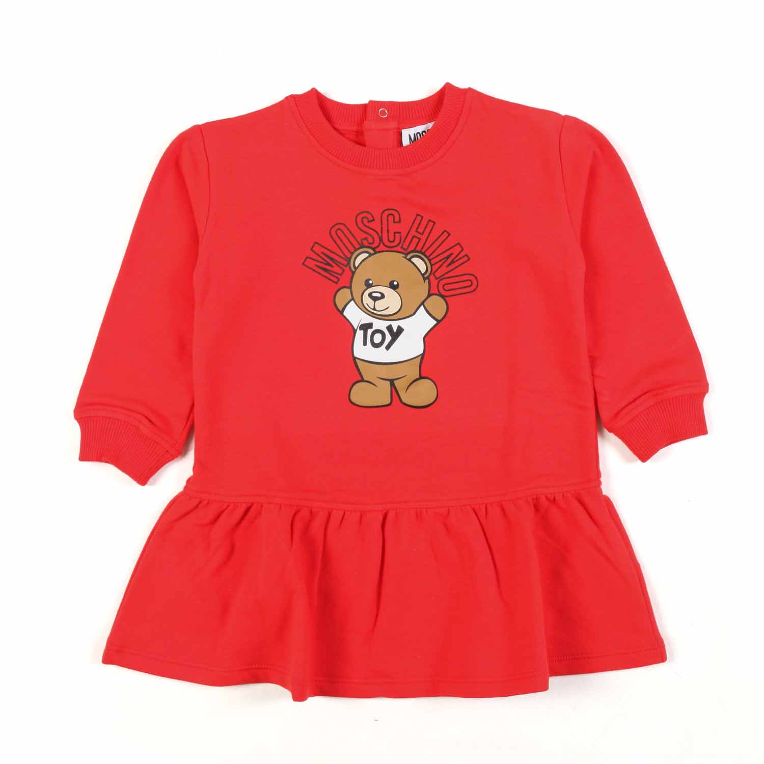 ABITO TEDDY BEAR ROSSO IN FELPA BIMBA - annameglio.com abbigliamento moda