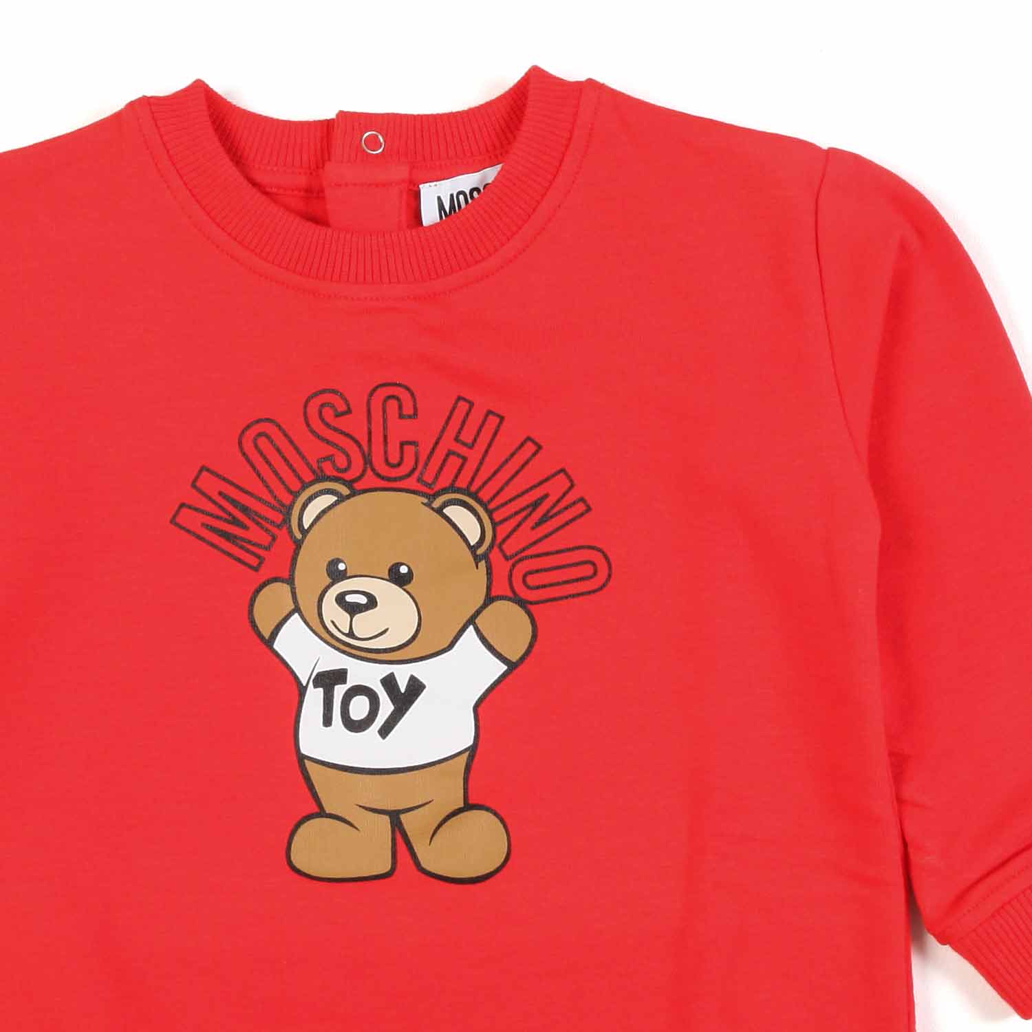 ABITO TEDDY BEAR ROSSO IN FELPA BIMBA - annameglio.com abbigliamento moda