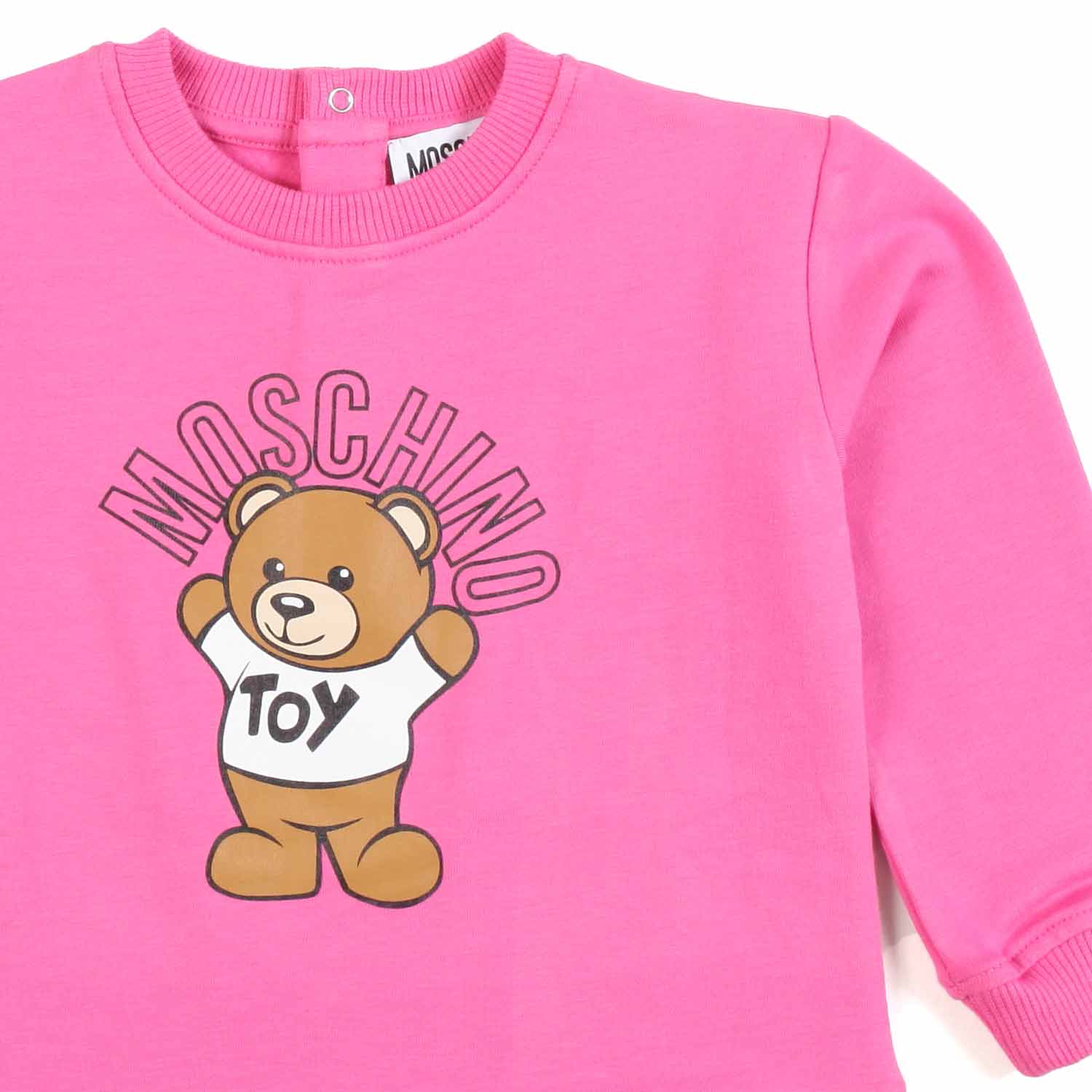 ABITO TEDDY BEAR FUCSIA IN FELPA BIMBA - annameglio.com abbigliamento moda