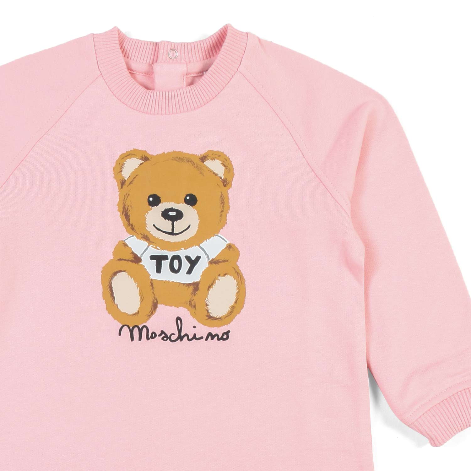 MINI ABITO TEDDY BEAR ROSA IN FELPA BIMBA - annameglio.com abbigliamento moda