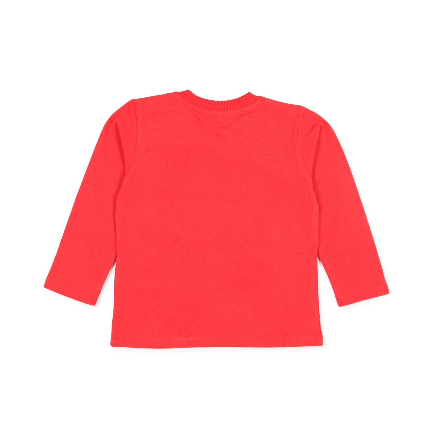 T-SHIRT BABY MANICA LUNGA ROSSA CON ORSETTI - annameglio.com abbigliamento moda
