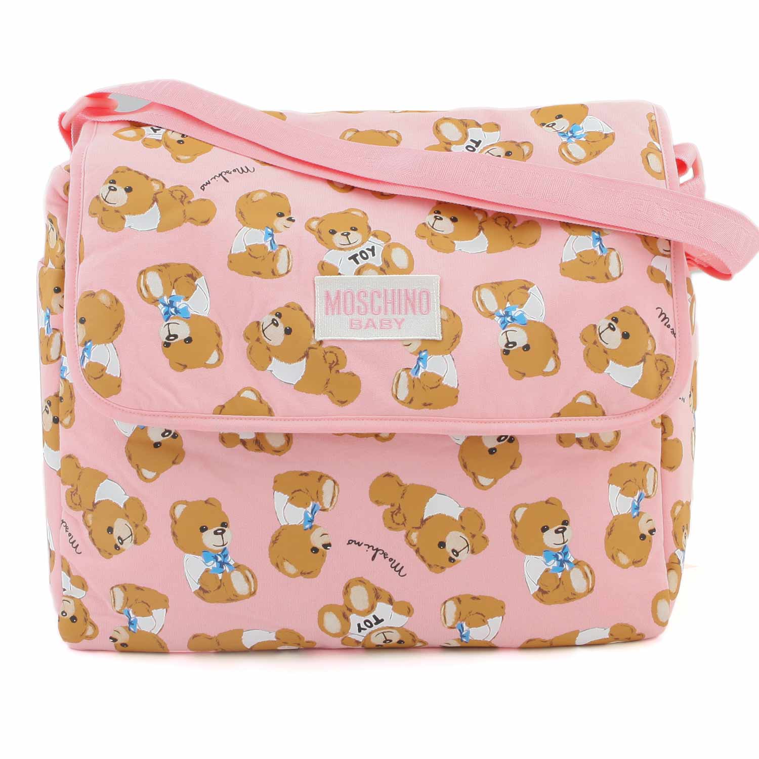 BORSA FASCIATOIO TEDDY BEAR ROSA NEONATA - annameglio.com abbigliamento moda
