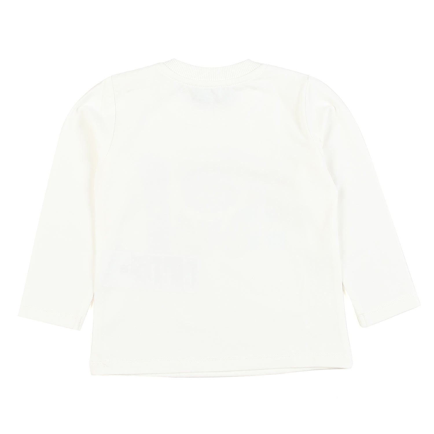 T-SHIRT MANICA LUNGA BABY BIANCO LATTE - annameglio.com abbigliamento moda