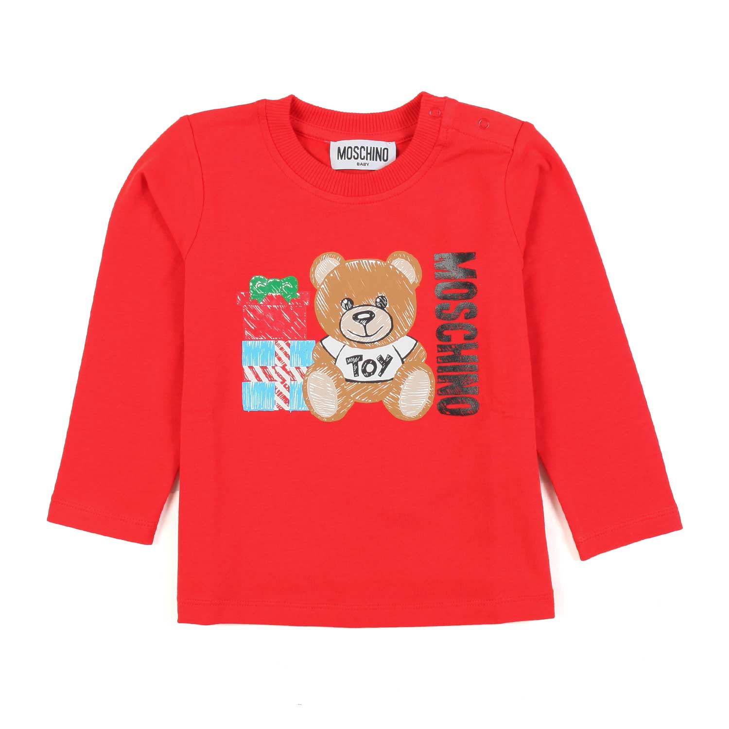 T-SHIRT MANICA LUNGA BABY ROSSA - annameglio.com abbigliamento moda