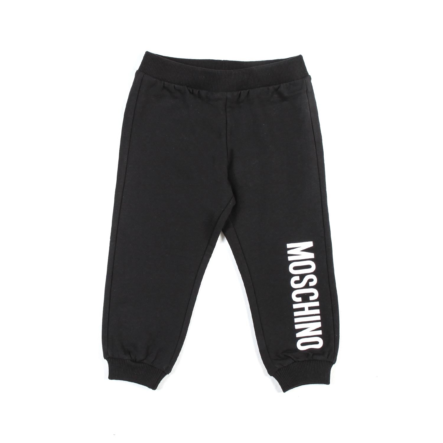 PANTALONE IN FELPA NERO BABY UNISEX - annameglio.com abbigliamento moda