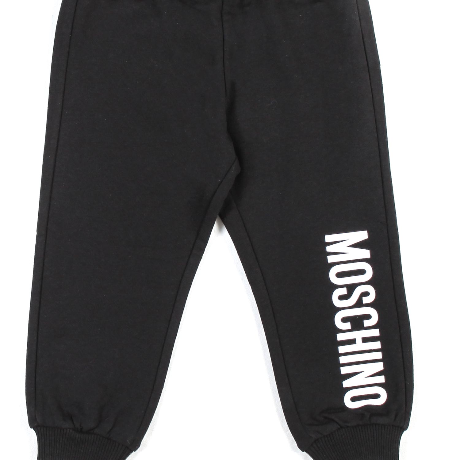 PANTALONE IN FELPA NERO BABY UNISEX - annameglio.com abbigliamento moda