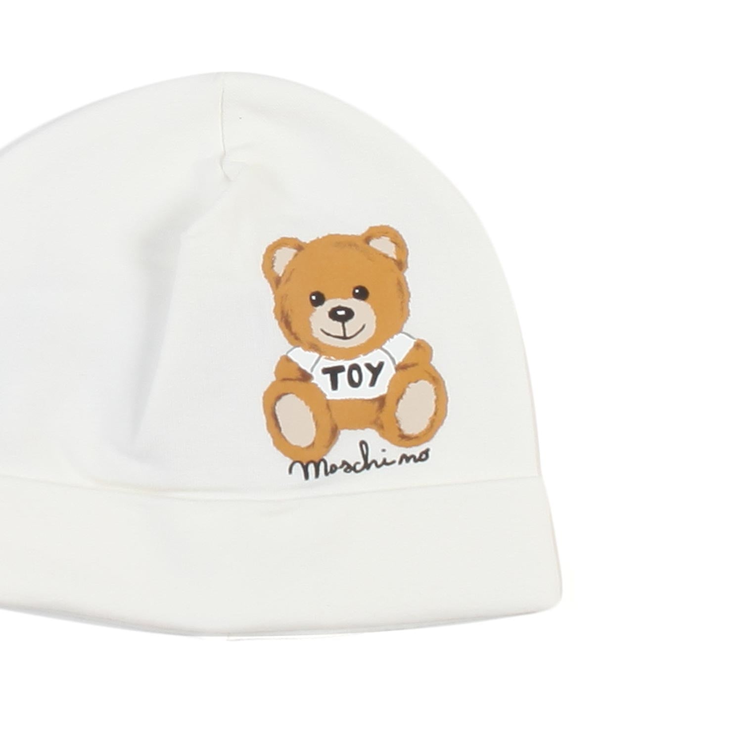 CAPPELLO BABY BIANCO CALDO CON ORSACCHIOTTO - annameglio.com abbigliamento moda