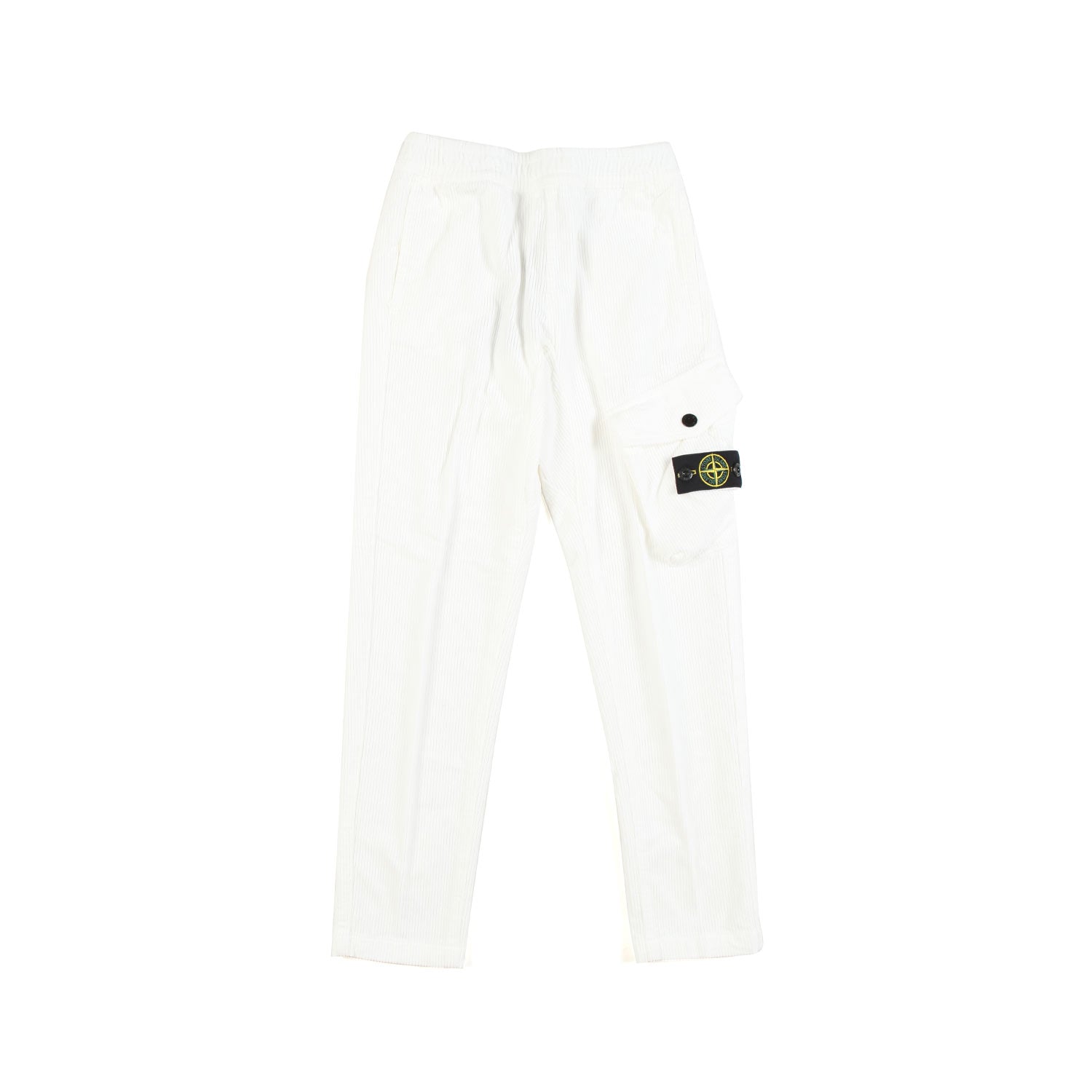 PANTALONE BIANCO DI VELLUTO CON TASCA CARGO - annameglio.com abbigliamento moda