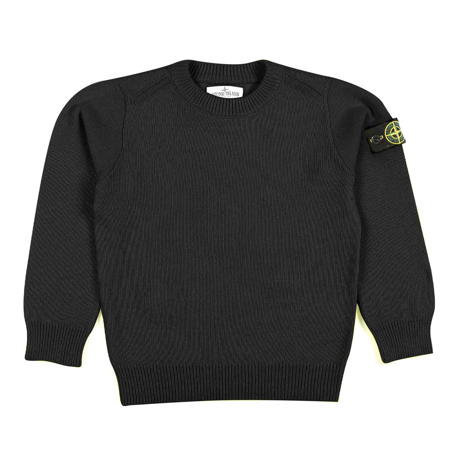 PULLOVER NERO CON PATCH LOGO BAMBINO E TEEN - annameglio.com abbigliamento moda