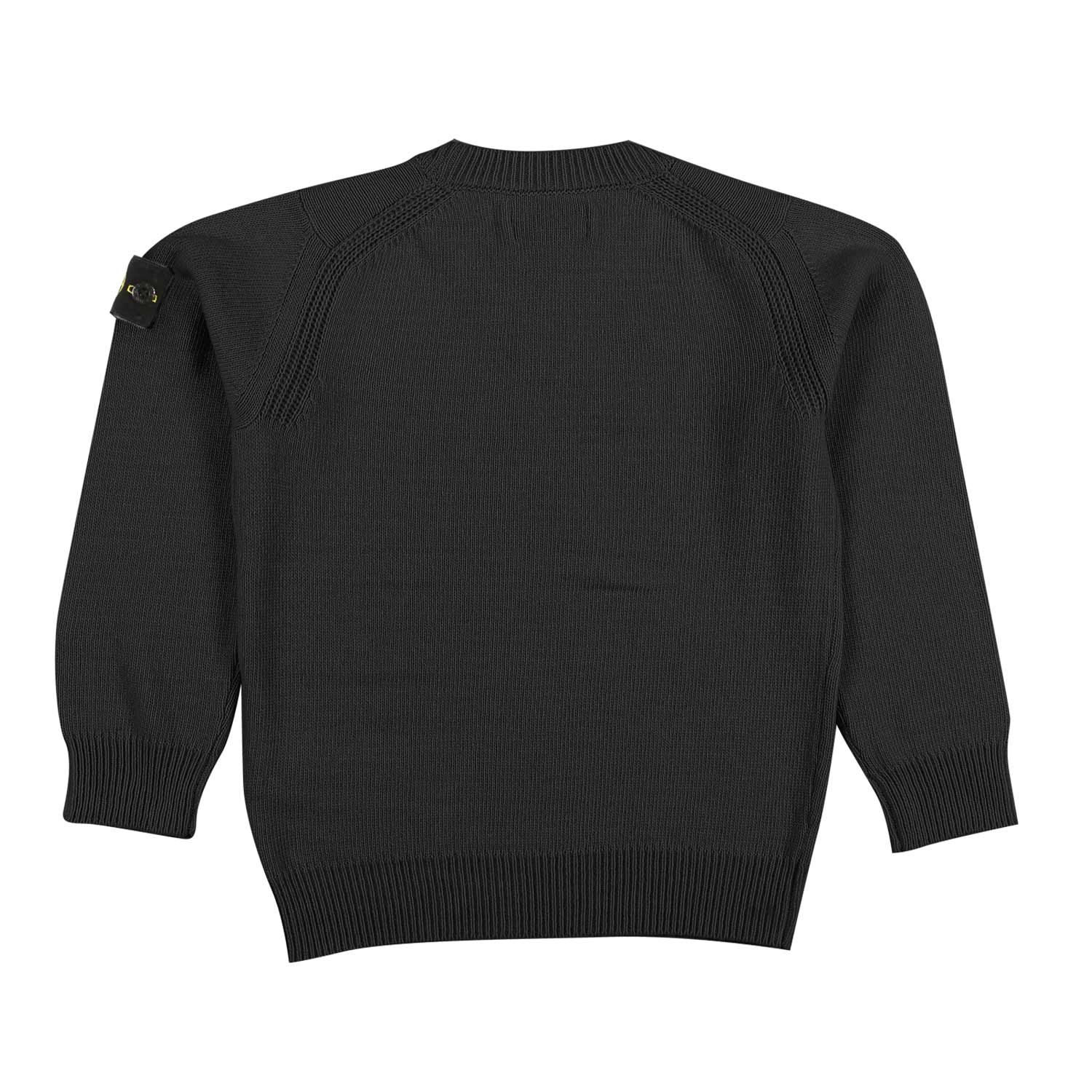 PULLOVER NERO CON PATCH LOGO BAMBINO E TEEN - annameglio.com abbigliamento moda