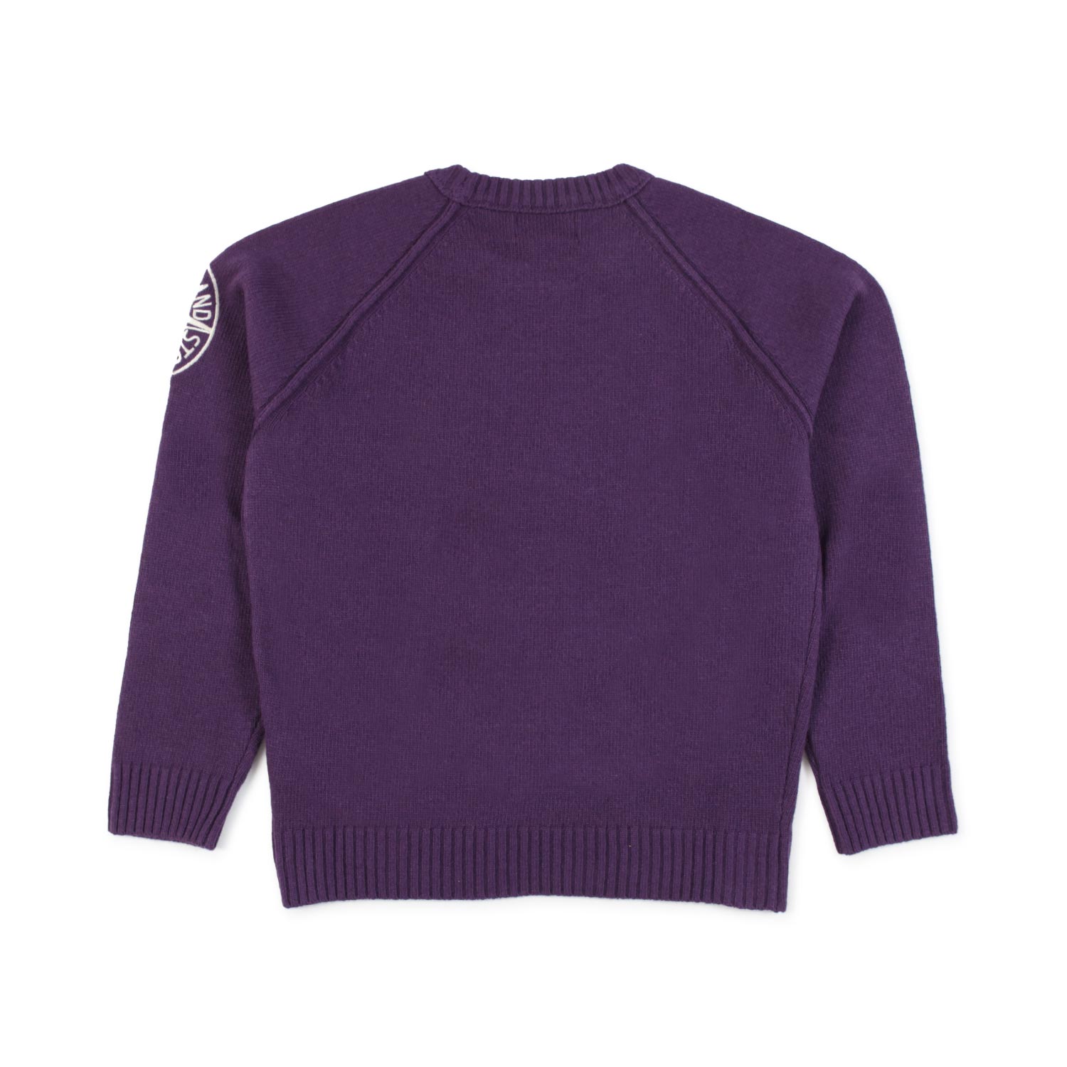 PULLOVER VIOLA CON LOGO RICAMATO - annameglio.com abbigliamento moda