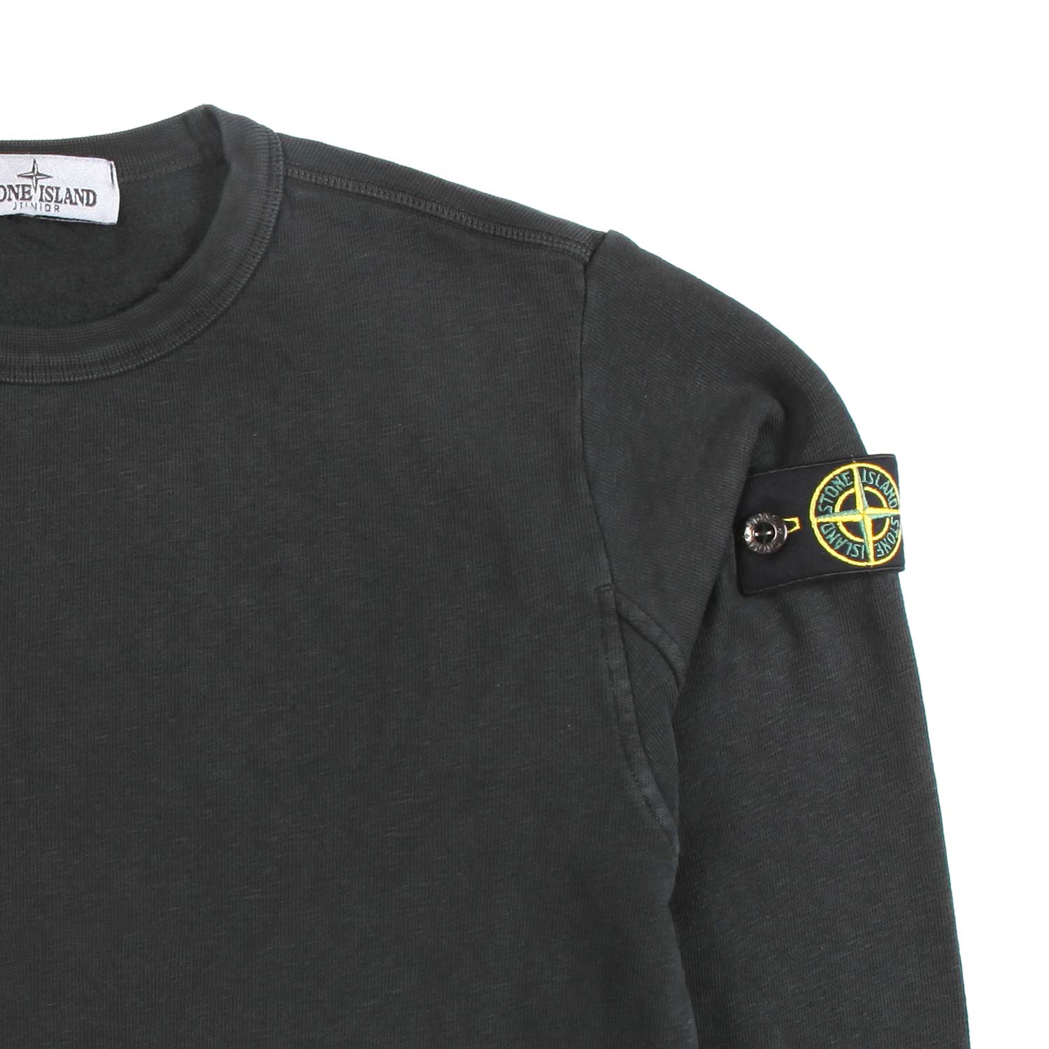 FELPA COLOR GRAFITE CON PATCH LOGO BAMBINO E TEEN - annameglio.com abbigliamento moda