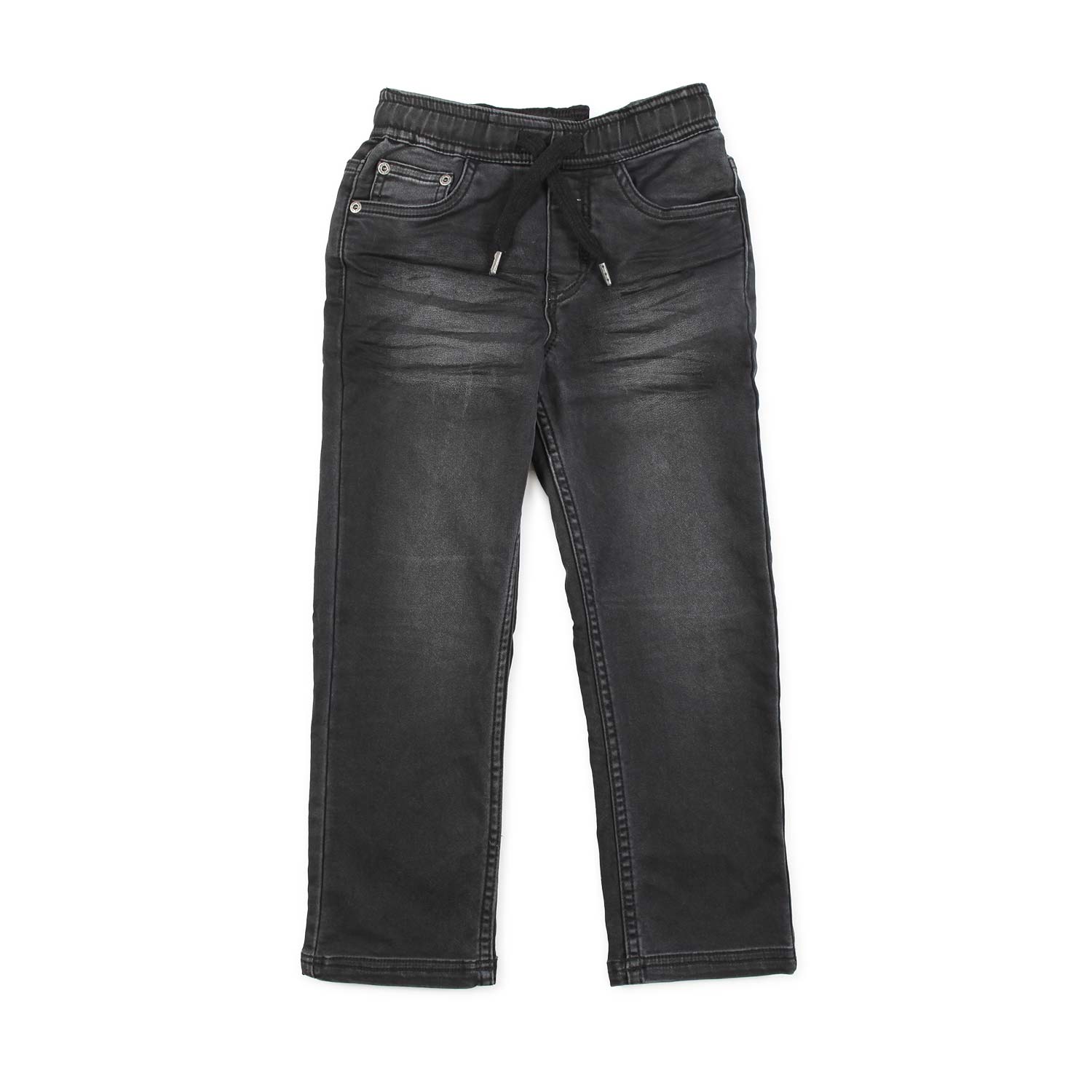 JEANS NO-GENDER NERO CON COULISSE - annameglio.com abbigliamento moda