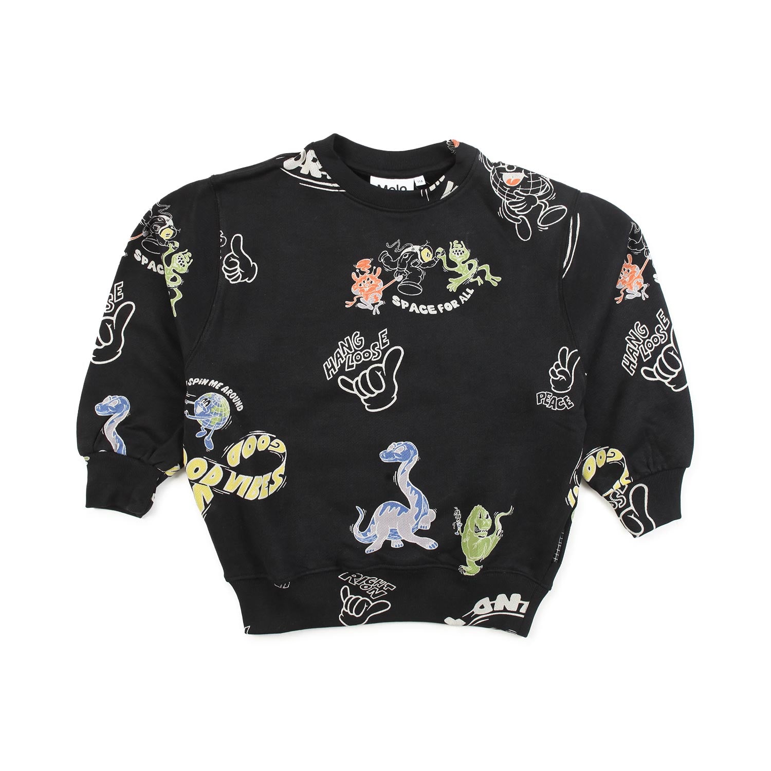 FELPA MONTI ACE NERA BAMBINO E BAMBINA - annameglio.com abbigliamento moda