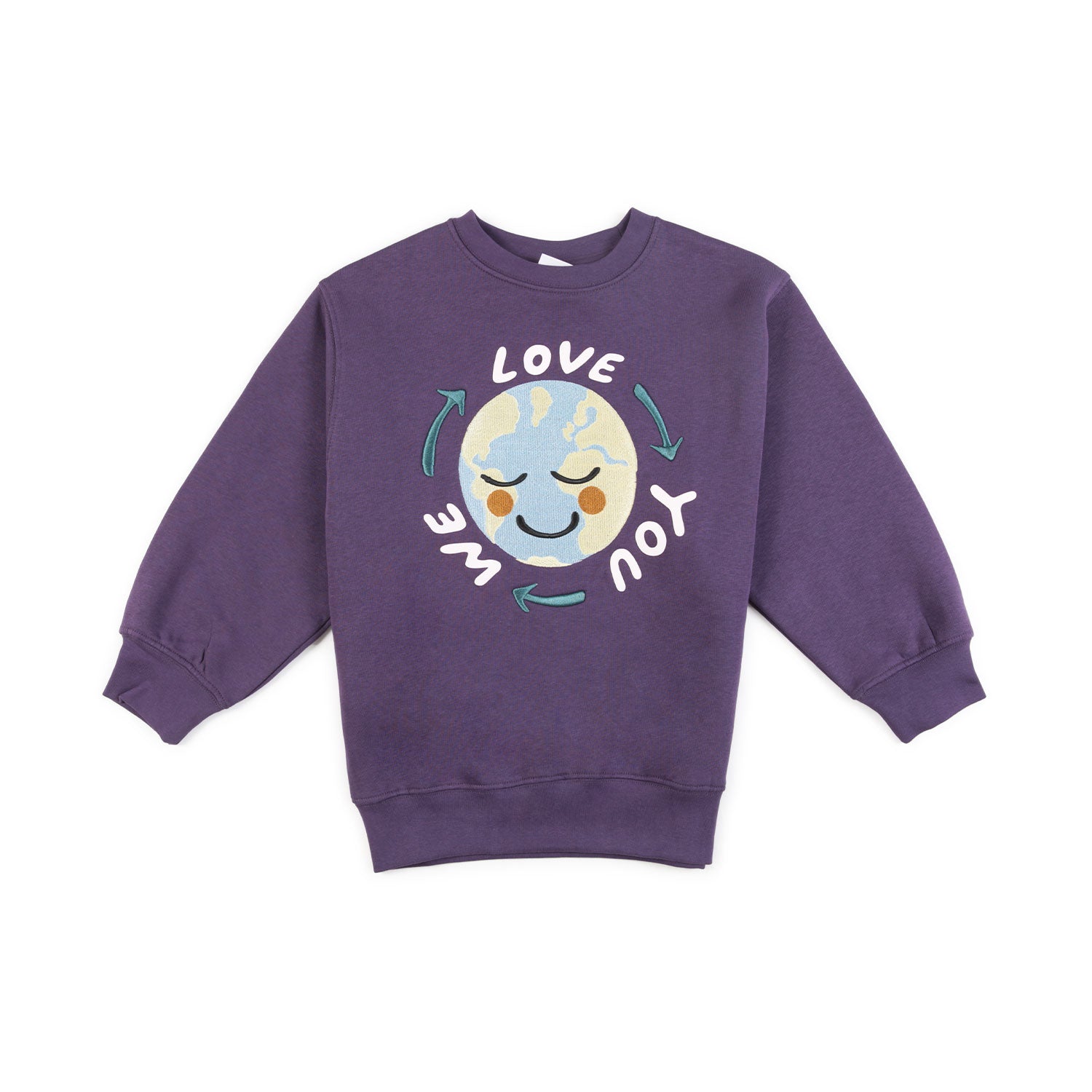 FELPA UNISEX MONTI WE LOVE YOU VIOLA - annameglio.com abbigliamento moda