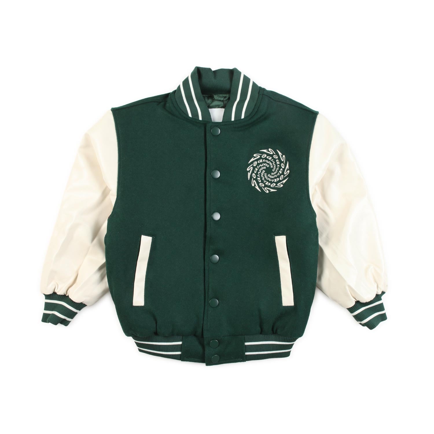 GIACCA DA BASEBALL HANI VERDE E BIANCA - annameglio.com abbigliamento moda