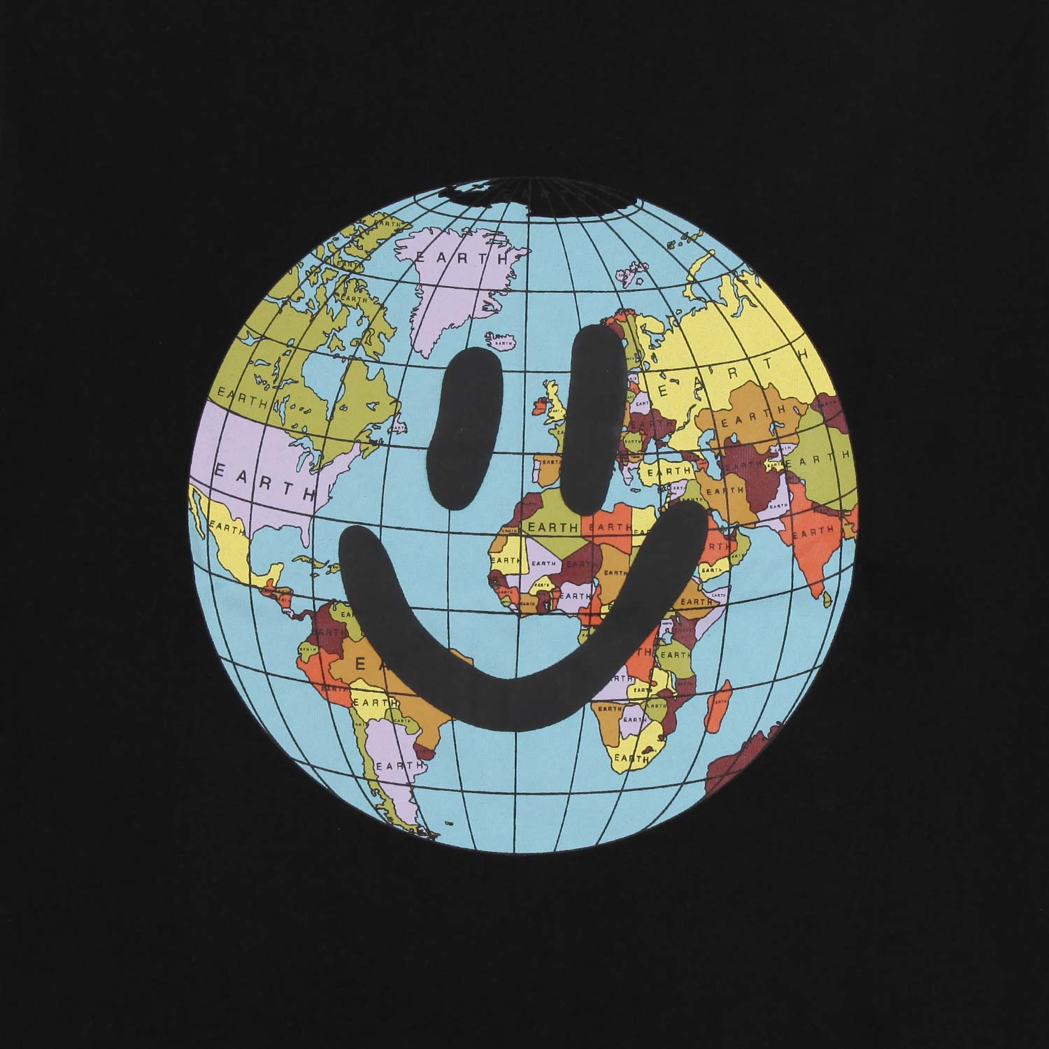 T-SHIRT RUBE EARTH NERA A MANICA LUNGA - annameglio.com abbigliamento moda