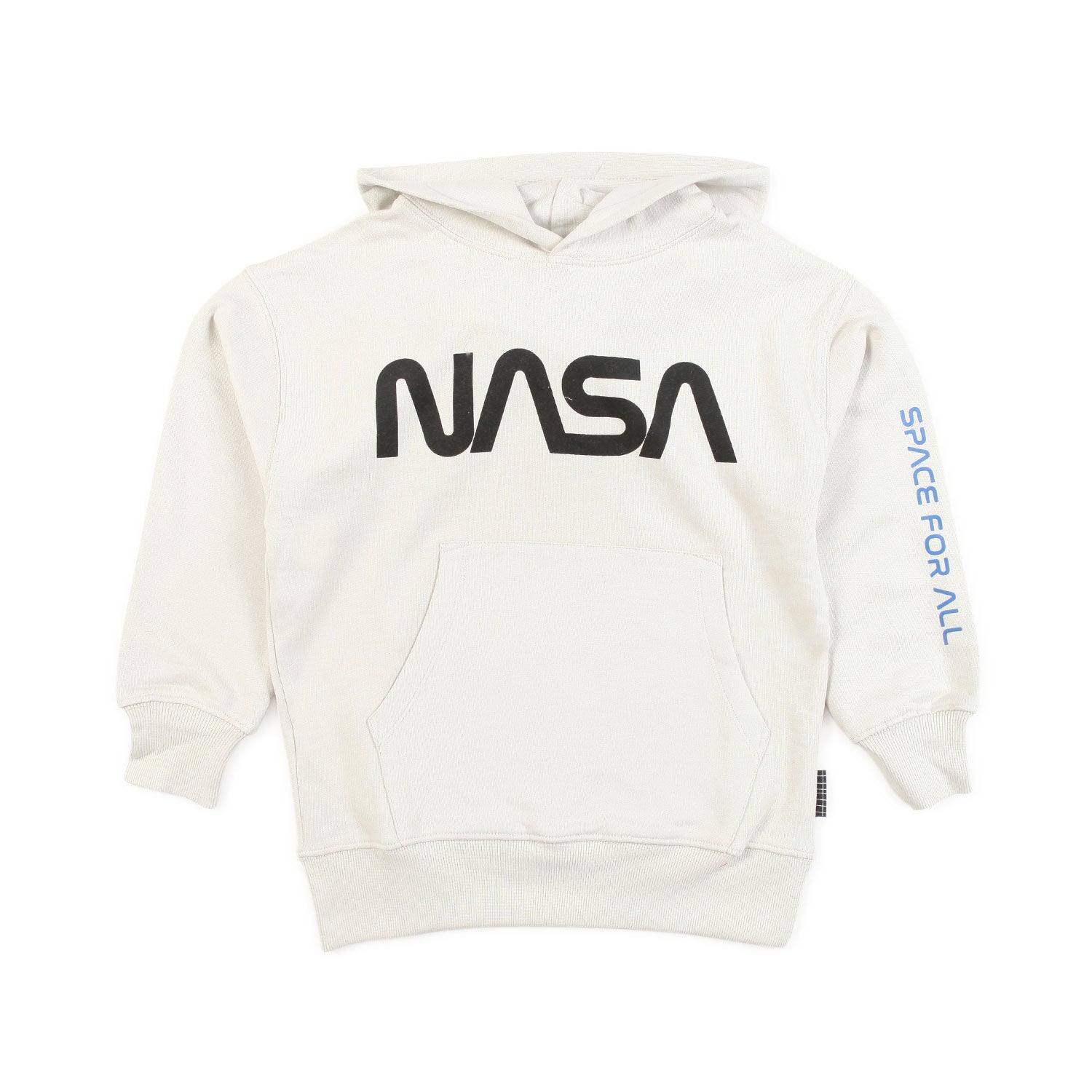 FELPA HOODIE BIANCO GHIACCIO CON LOGO NASA - annameglio.com abbigliamento moda