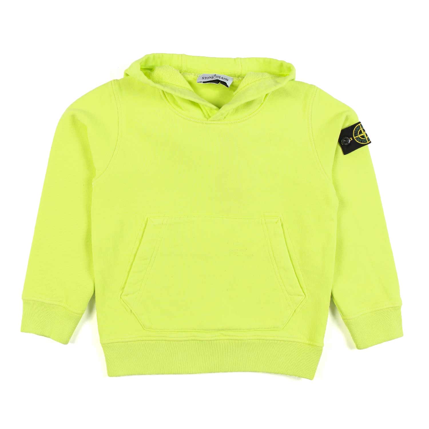 FELPA HOODIE LIME CON PATCH LOGO BAMBINO E TEEN - annameglio.com abbigliamento moda